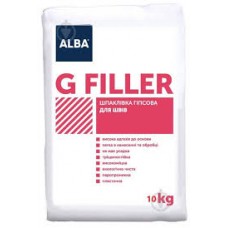 Шпаклівка гіпсова для швів ALBA G-FILLER 10кг (30міш/пал)