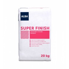 Шпаклівка гіпсова фінішна ALBA "SUPER FINISH" 20кг (54шт/пал)