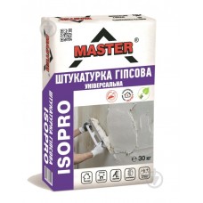Штукатурка Master ISOPRO Гипсовая для Выров. и Ремонта Поверхностей 30кг (40шт/пал) (Rotband) 3-50мм